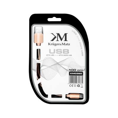 USB laidas - micro USB 1m Kruger&Matz-Pagrindinis