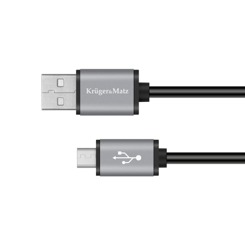 USB laidas - micro USB 0,2 m Kruger&Matz Basic-Pagrindinis