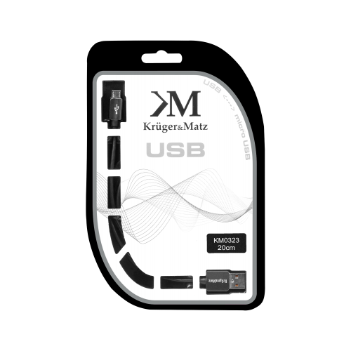 USB laidas - mikro USB kištukas-kištukas 0,2 m