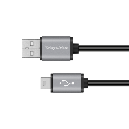 USB laidas - mini USB 1m Kruger&Matz Basic-Pagrindinis