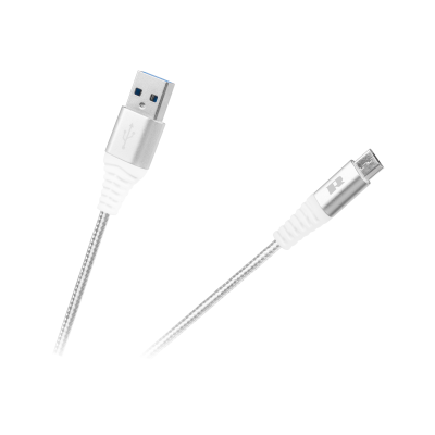 USB laidas - USB micro REBEL 100 cm baltos spalvos-Pagrindinis