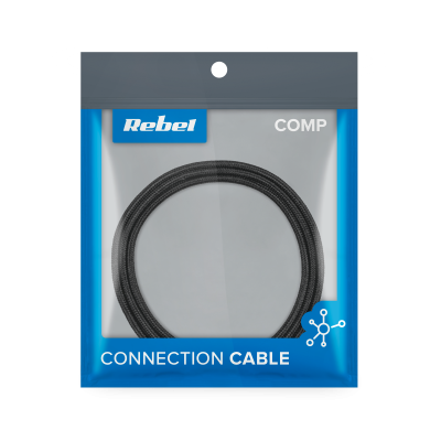 USB laidas - C tipo USB REBEL 50 cm juoda-Pagrindinis