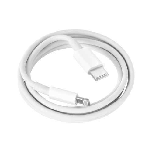 USB-C Lightning kabelis REBEL 100 cm baltos spalvos-Pagrindinis
