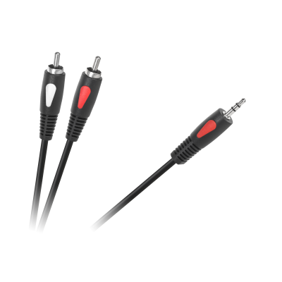 3,5 lizdo kabelis - 2RCA 3,0 m "Cabletech Eco-Linija-Kabeliai
