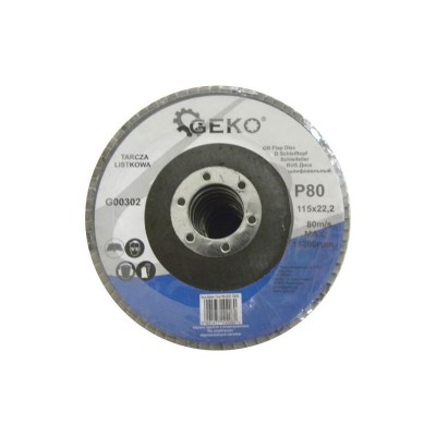 Lamelinis diskas 115 mm P80 GEKO G00302-Lameliniai diskai