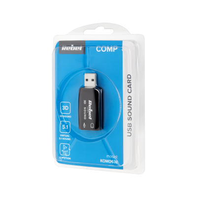 USB 5.1 "Rebel" garso plokštė-Pagrindinis