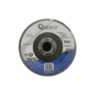 Lamelinis diskas 125 mm P60 GEKO G00304-Lameliniai diskai