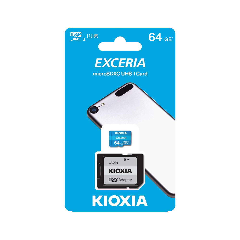 "MicroSD" atminties kortelė 64 GB UHS-I U1 Kioxia su