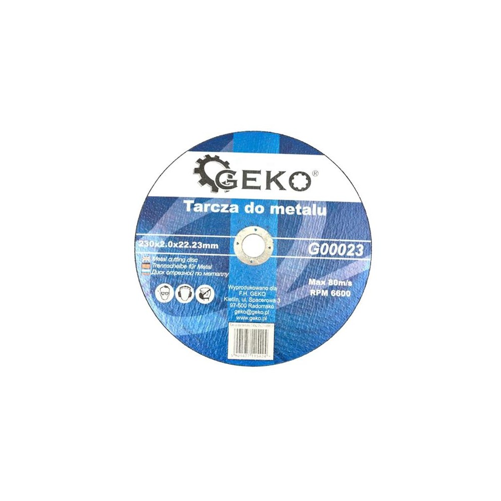 Pjovimo diskas GEKO G00023 230 mm-Metalo pjovimo diskai Pjovimo diskas GEKO G00023 230 mm-Metalo pjovimo diskai