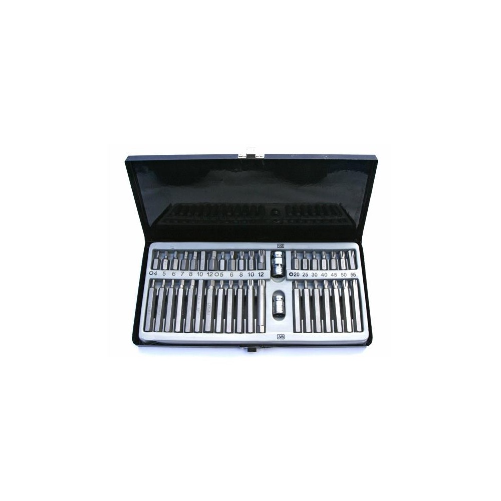 Torx antgalių rinkinys GEKO G10030 40vnt-Galvučių rinkinys