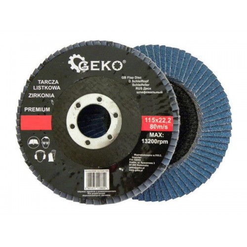 Lamelinis diskas 125 mm P60 GEKO G78512-Lameliniai diskai