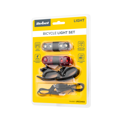 Dviračio žibintų rinkinys (su USB laidu)-Pagrindinis