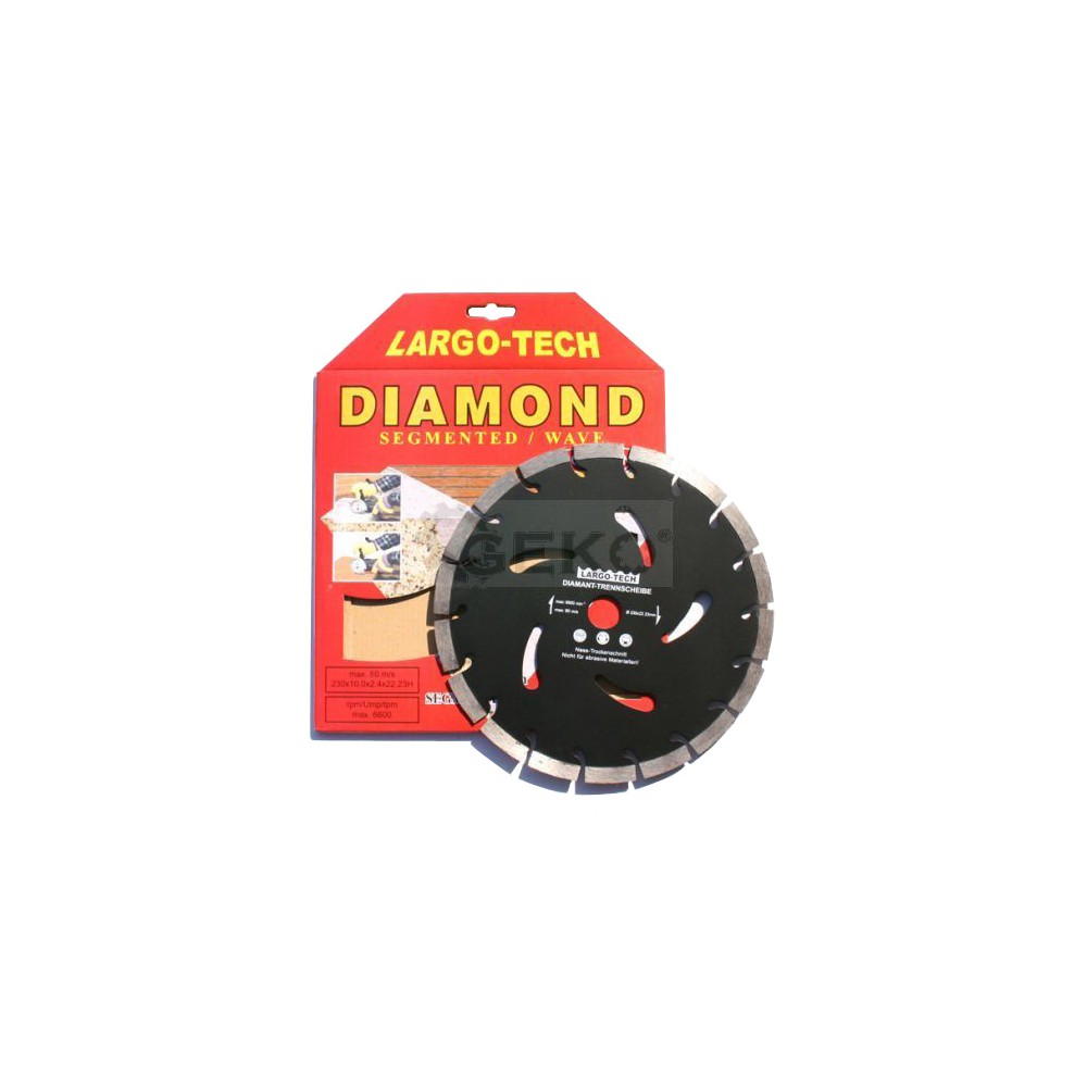 Deimantinis pjovimo diskas 230 mm GEKO G00284-Deimantiniai