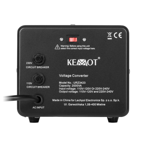 Įtampos keitiklis KEMOT 1600 W / 2000 VA-Pagrindinis Įtampos keitiklis KEMOT 1600 W / 2000 VA-Pagrindinis