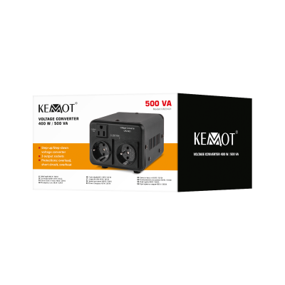 Įtampos keitiklis KEMOT 400 W / 500 VA-Pagrindinis