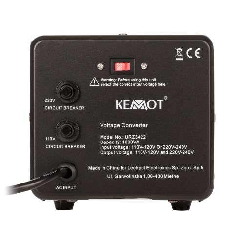 Įtampos keitiklis KEMOT 800 W / 1000 VA-Pagrindinis Įtampos keitiklis KEMOT 800 W / 1000 VA-Pagrindinis