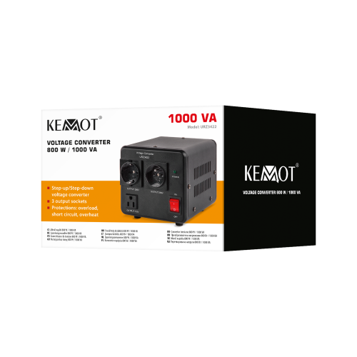 Įtampos keitiklis KEMOT 800 W / 1000 VA-Pagrindinis Įtampos keitiklis KEMOT 800 W / 1000 VA-Pagrindinis