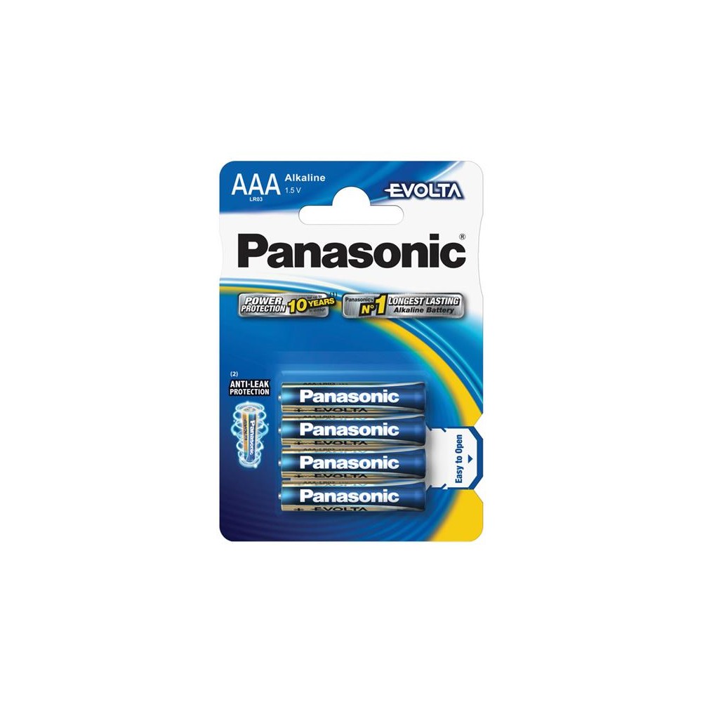 AAA (R03) šarminė baterija PANASONIC Evolta 4BP-Šarminės