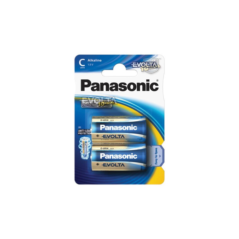Šarminė baterija C (R14) PANASONIC Evolta 2BP-Šarminės baterijos