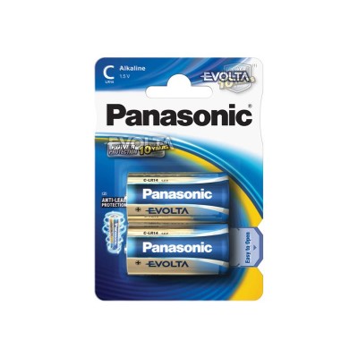 Šarminė baterija C (R14) PANASONIC Evolta 2BP-Šarminės baterijos