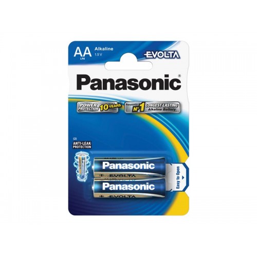 AA (R6) šarminė baterija PANASONIC Evolta LR6 2BP-Šarminės