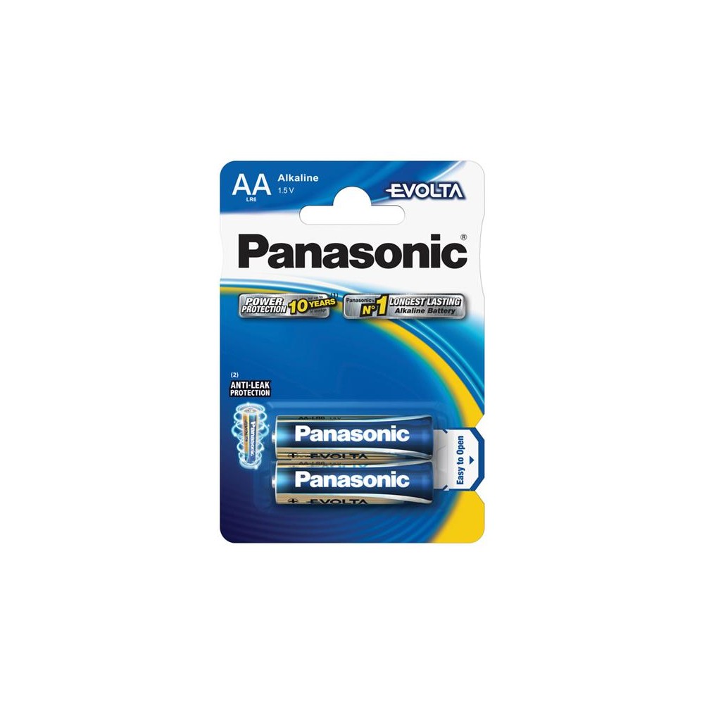 AA (R6) šarminė baterija PANASONIC Evolta LR6 2BP-Šarminės