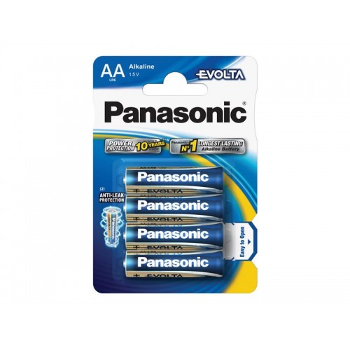 AA (R6) šarminė baterija PANASONIC Evolta LR6 4BP-Šarminės