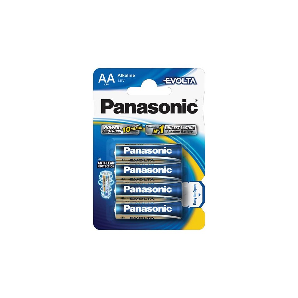 AA (R6) šarminė baterija PANASONIC Evolta LR6 4BP-Šarminės