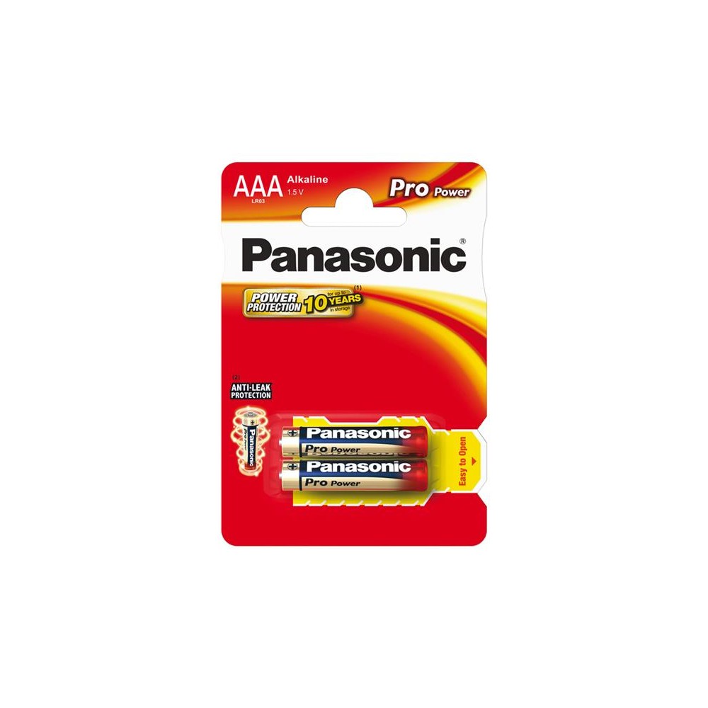 AAA (LR03) šarminė baterija PANASONIC Pro Power 2BP-Šarminės