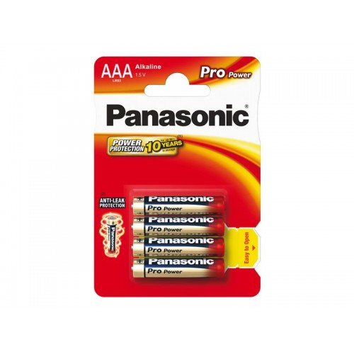 AAA (R03) šarminė baterija PANASONIC Pro Power 4BP-Šarminės