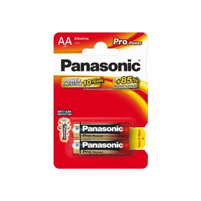 AA (R6) šarminė baterija PANASONIC Pro Power LR6 2BP-Šarminės