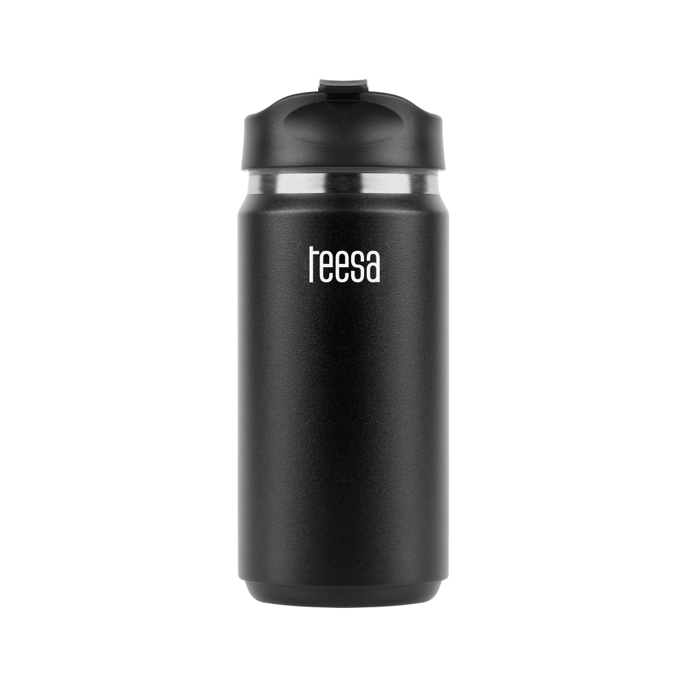 Termo puodelis TEESA 350ml juodas-Pagrindinis Termo puodelis TEESA 350ml juodas-Pagrindinis