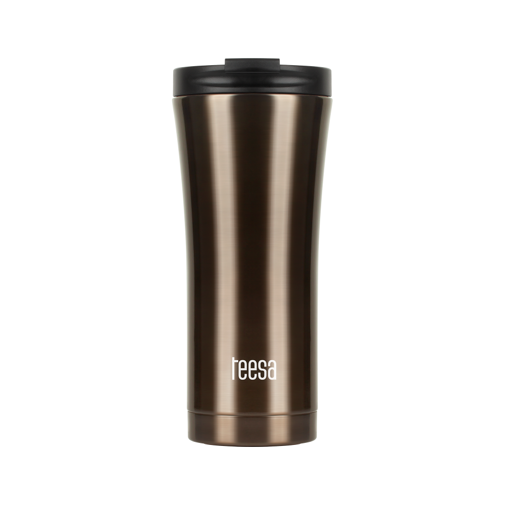 Termo puodelis TEESA 500ml tamsiai rudas-Pagrindinis Termo puodelis TEESA 500ml tamsiai rudas-Pagrindinis