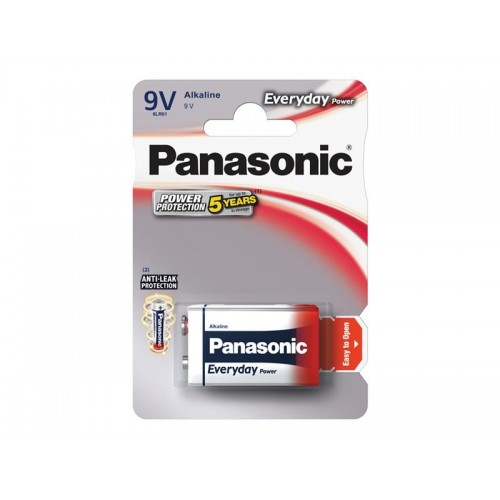 Akumuliatorius 6F22 (9 V) šarminis PANASONIC Everyday Power