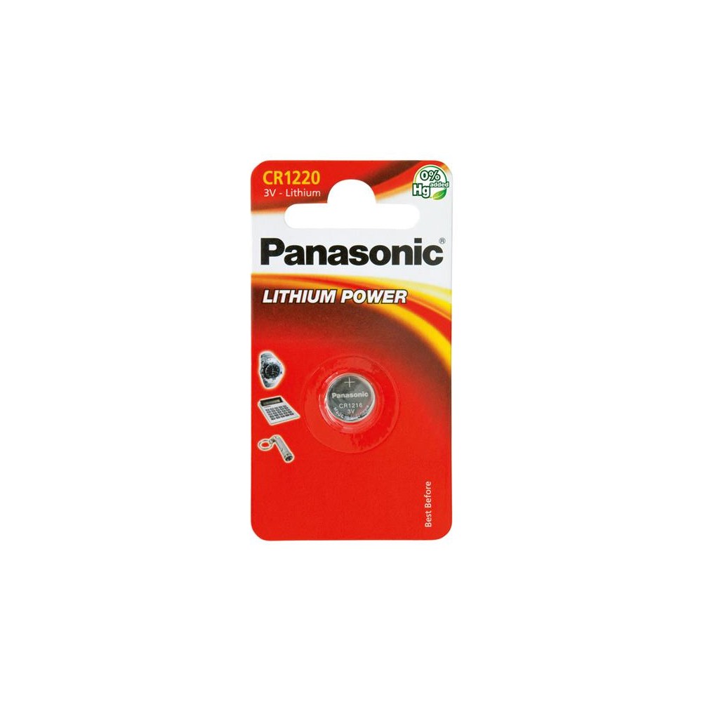 Baterija CR1220 PANASONIC ličio 1BP-Tabletės baterijos Baterija CR1220 PANASONIC ličio 1BP-Tabletės baterijos