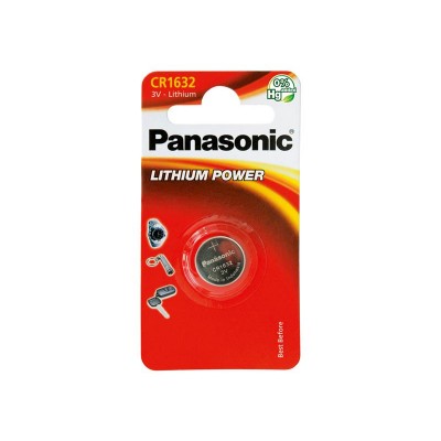 Baterija CR1632 PANASONIC ličio 1BP-Tabletės baterijos
