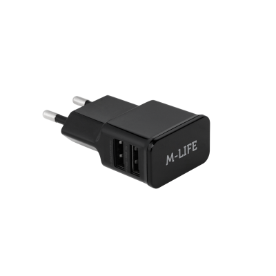 "Rebel" 2xUSB tinklo įkroviklis 2000 mA-Pagrindinis
