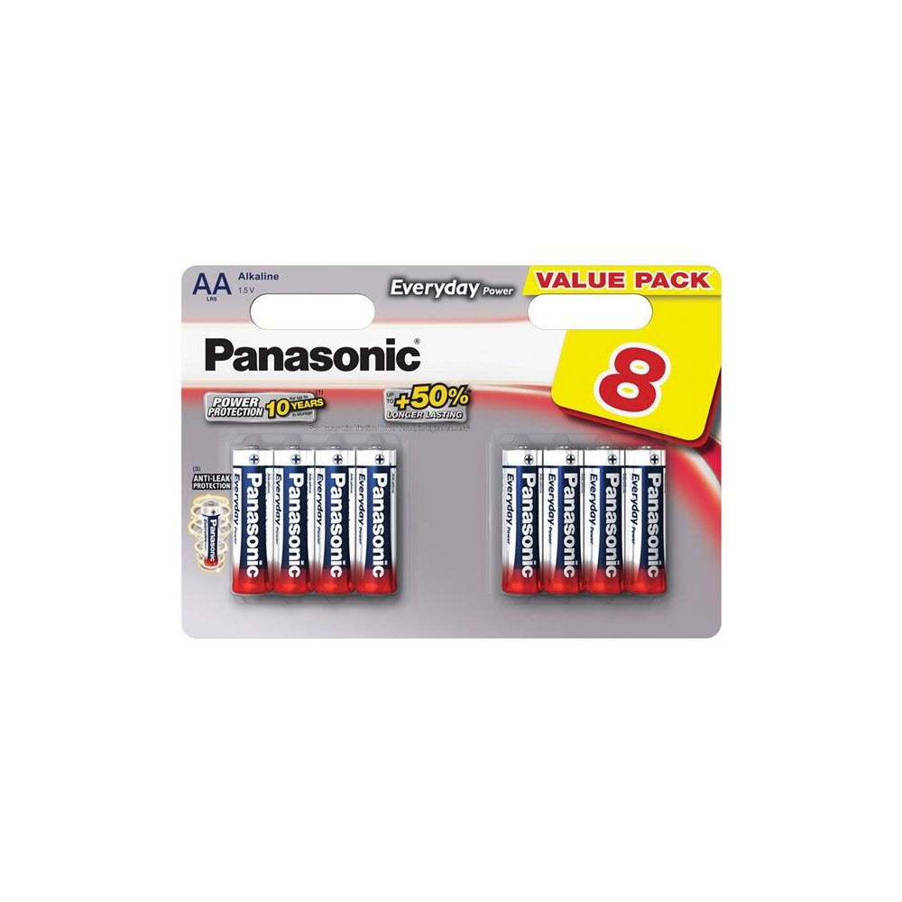 AA (R6) šarminė baterija PANASONIC Everyday Power LR6