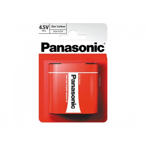 Akumuliatorius 3R12 (4,5 V) Zn-Cl PANASONIC Raudona-ZnCl