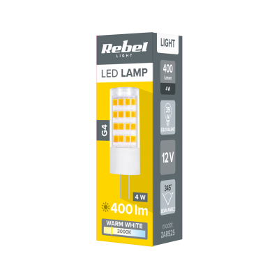 LED "Rebel" lempa 4W, G4, 3000K, 12V-LED lemputės
