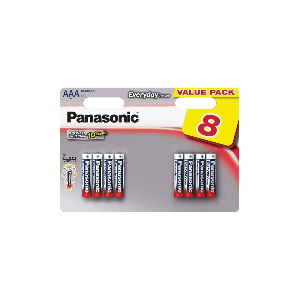 AAA (R03) šarminė baterija PANASONIC Everyday Power AAA (R03) šarminė baterija PANASONIC Everyday Power