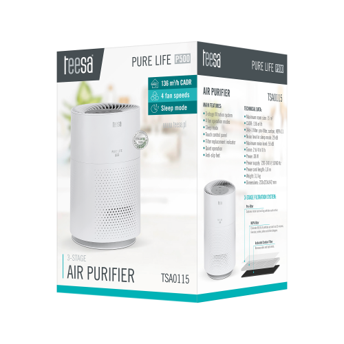 Oro valytuvas TEESA PURE LIFE P500-Pagrindinis