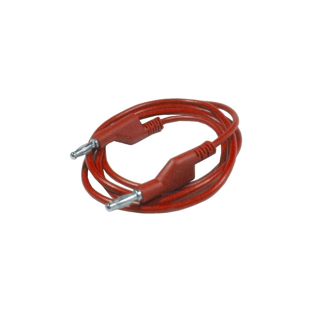 Jungiamasis kabelis 1mm2 / 1m su raudonais bananais HADEX Jungiamasis kabelis 1mm2 / 1m su raudonais bananais HADEX