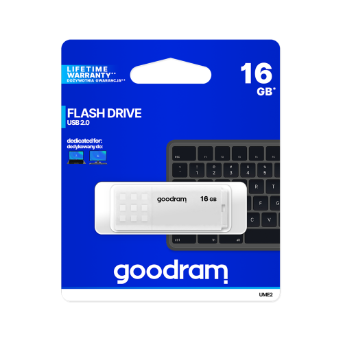 "Goodram" USB 2.0 atmintinė 16 GB, balta-USB atmintukai