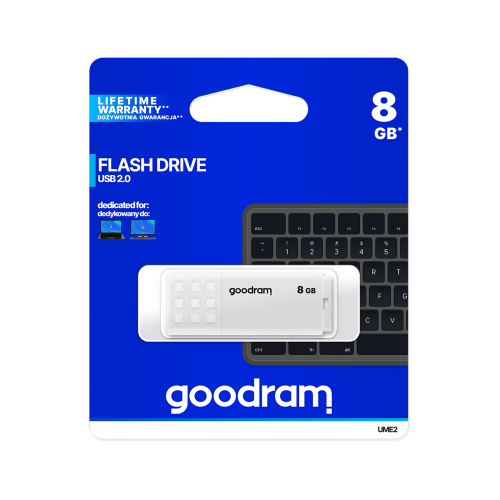 "Goodram" USB 2.0 atmintinė 8 GB, balta-USB atmintukai