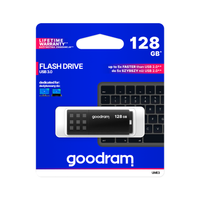 "Goodram" USB 3.0 atmintinė 128 GB, juoda-USB atmintukai