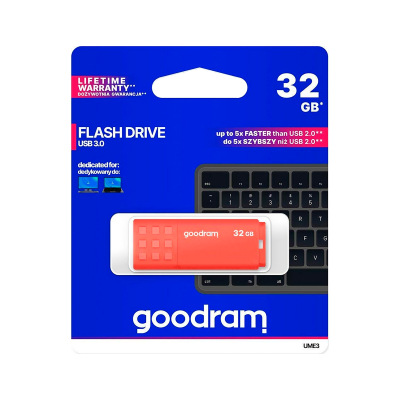 "Goodram" USB 3.0 32 GB atmintinė oranžinė-USB atmintukai