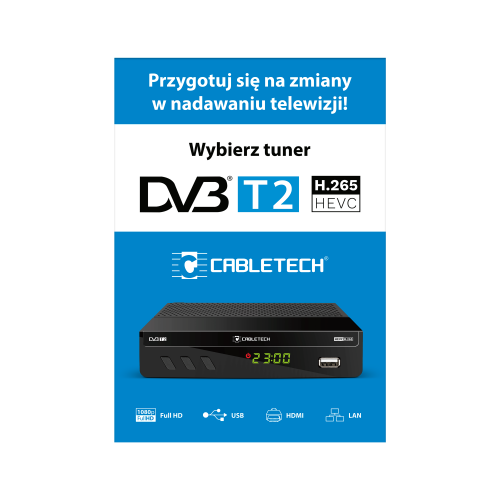 "Cabletech" DVB imtuvo plakatas-T2-Pagrindinis