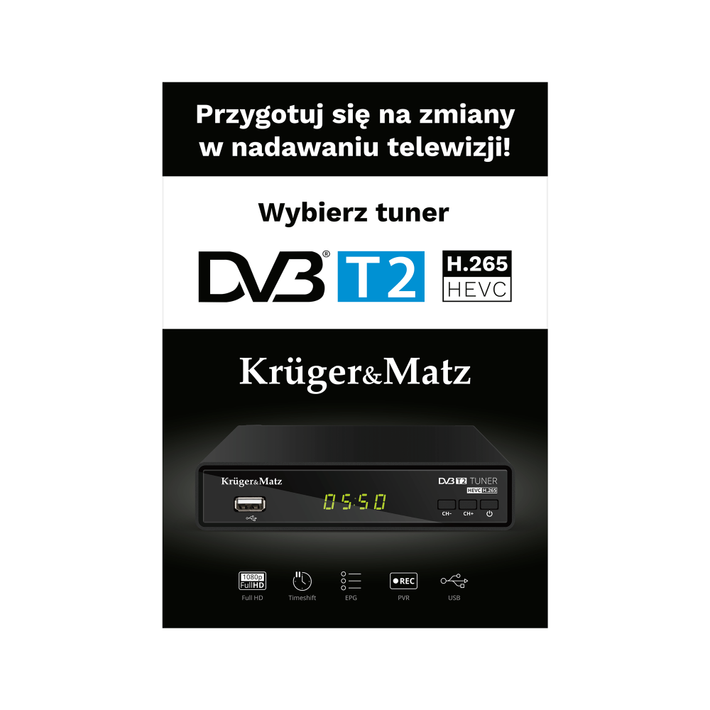 Kruger&Matz DVB imtuvo plakatas-T2-Pagrindinis Kruger&Matz DVB imtuvo plakatas-T2-Pagrindinis