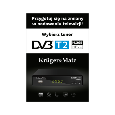 Kruger&Matz DVB imtuvo plakatas-T2-Pagrindinis